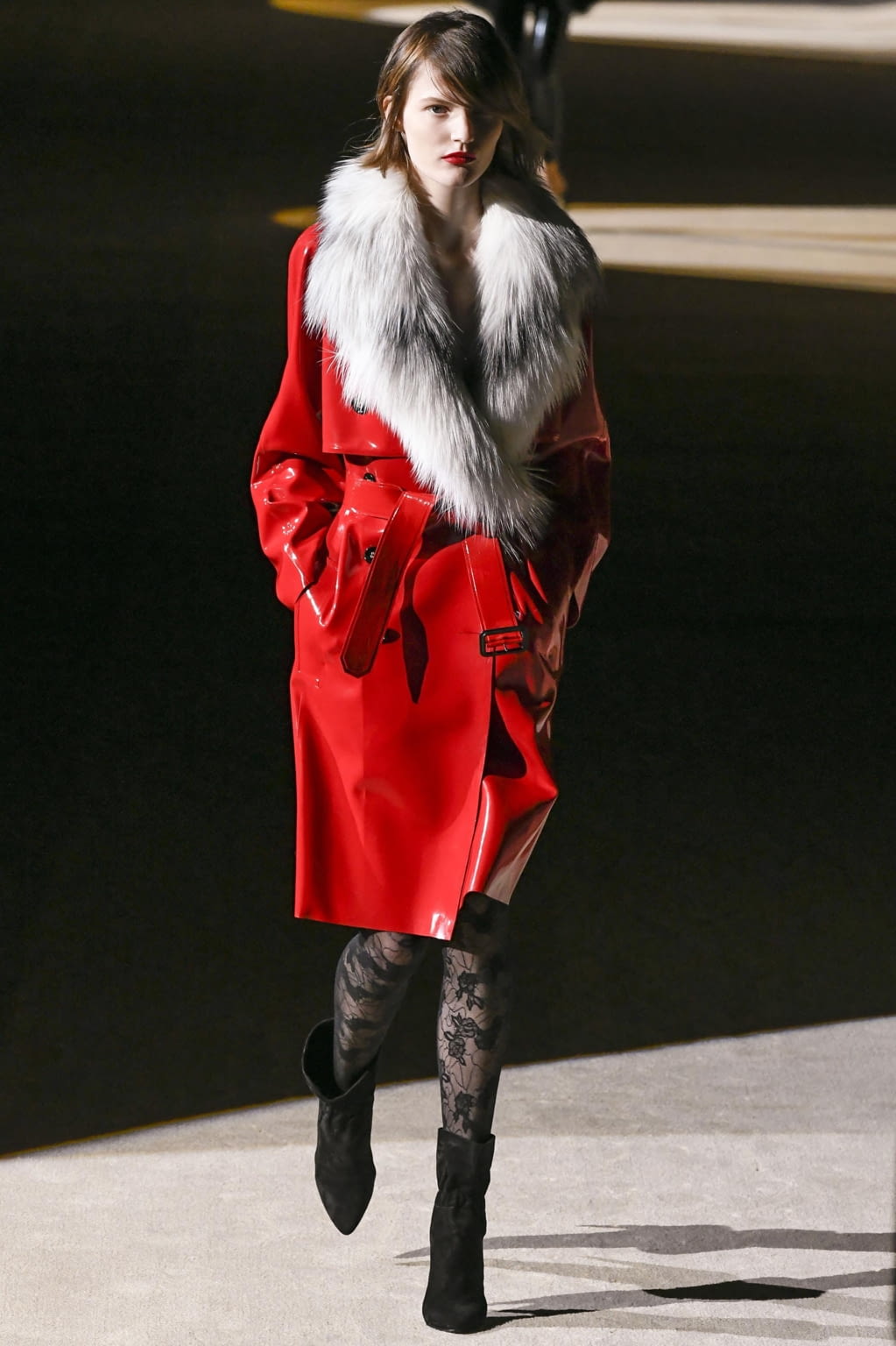 Fashion Week Paris Fall/Winter 2020 look 59 from the Saint Laurent collection womenswear