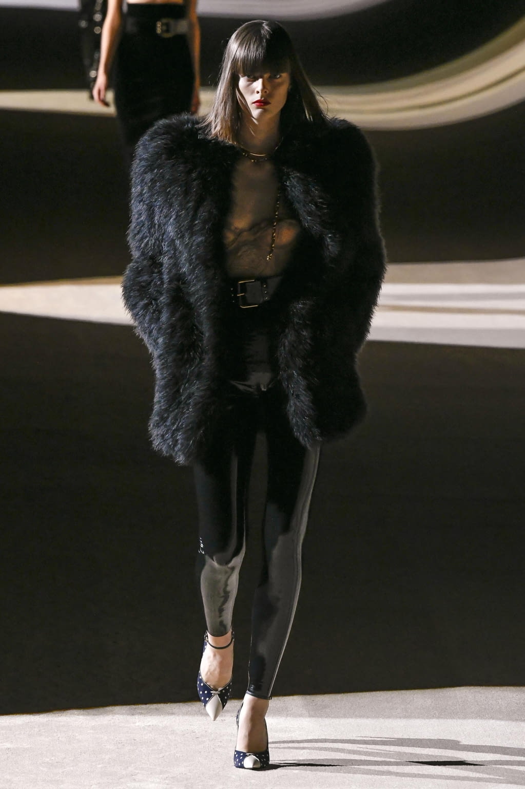 Fashion Week Paris Fall/Winter 2020 look 60 from the Saint Laurent collection womenswear