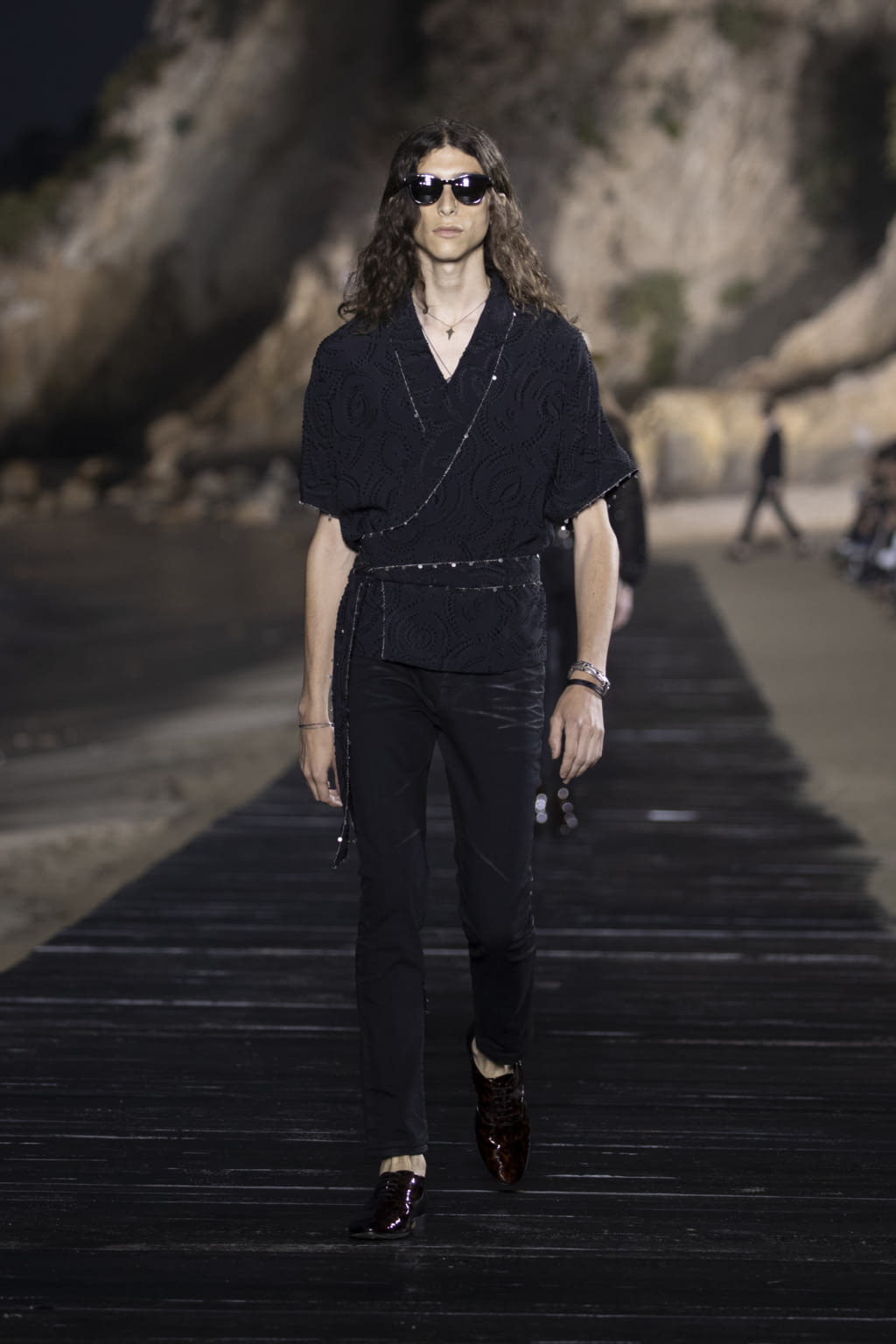 Fashion Week Paris Spring/Summer 2020 look 2 from the Saint Laurent collection menswear