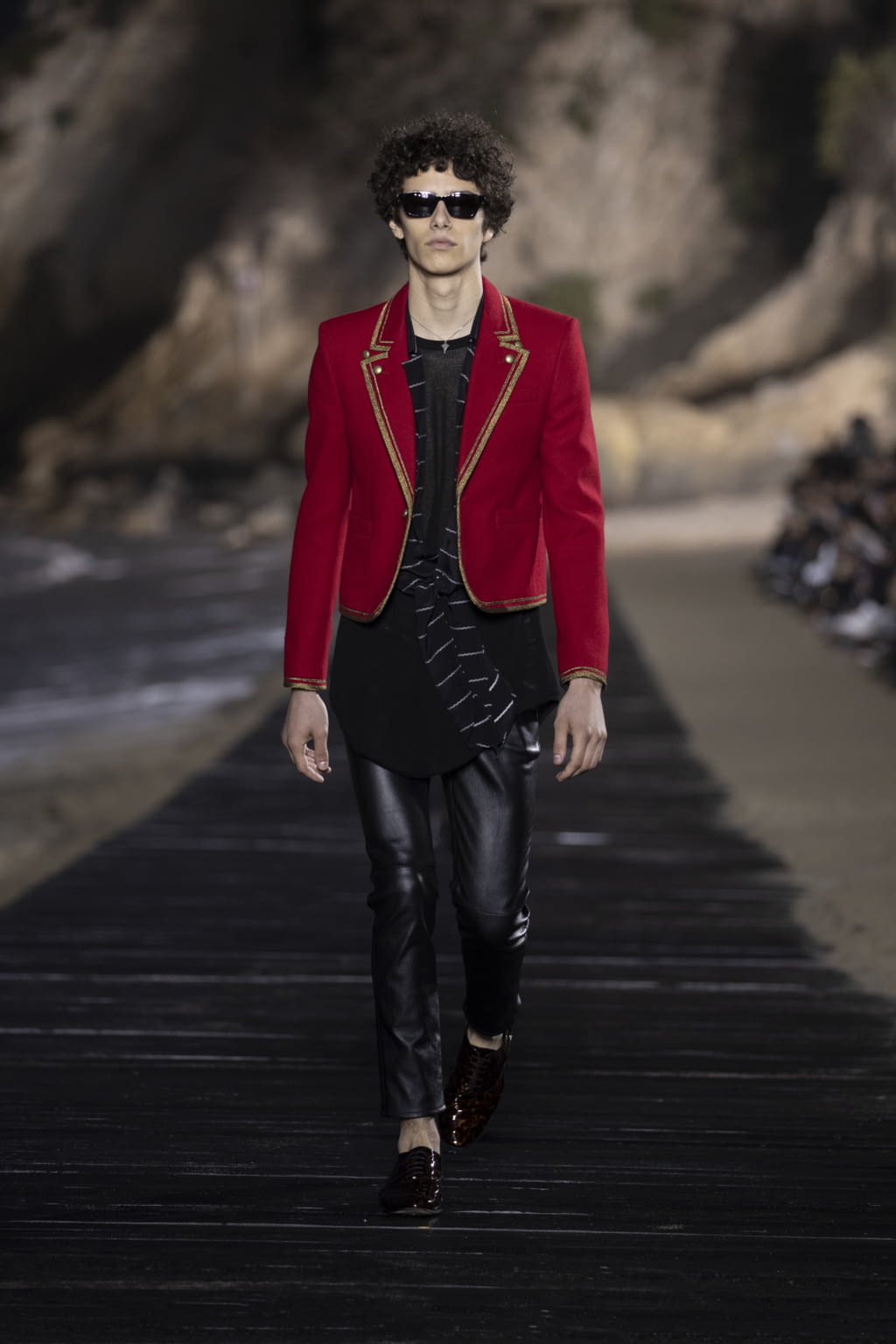 Fashion Week Paris Spring/Summer 2020 look 12 from the Saint Laurent collection menswear