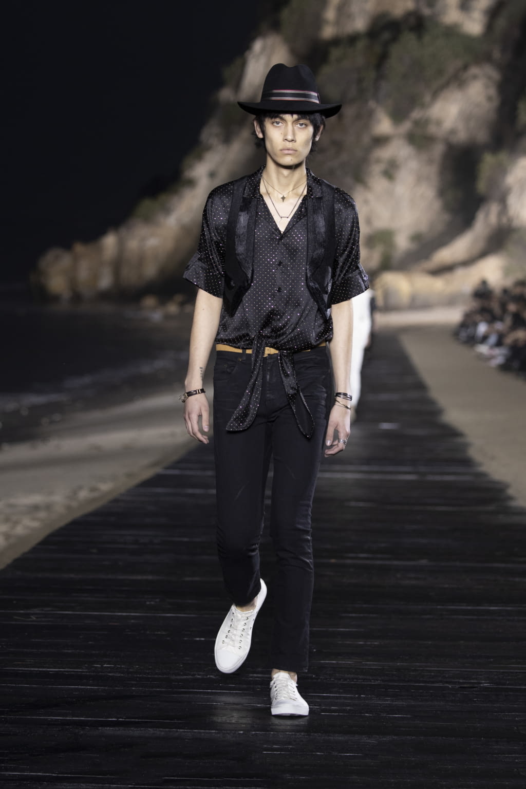 Fashion Week Paris Spring/Summer 2020 look 47 from the Saint Laurent collection menswear