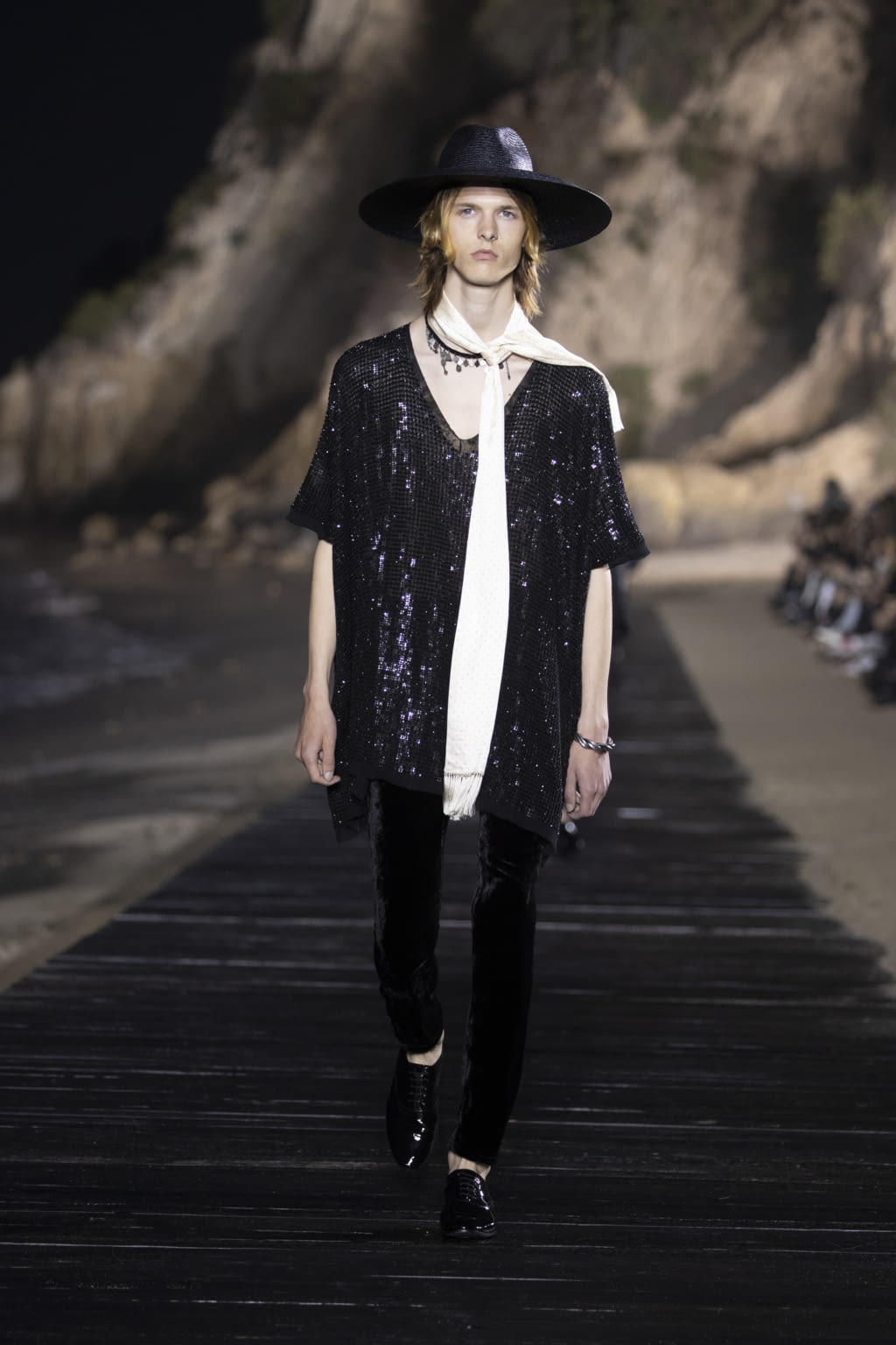 Fashion Week Paris Spring/Summer 2020 look 50 from the Saint Laurent collection menswear