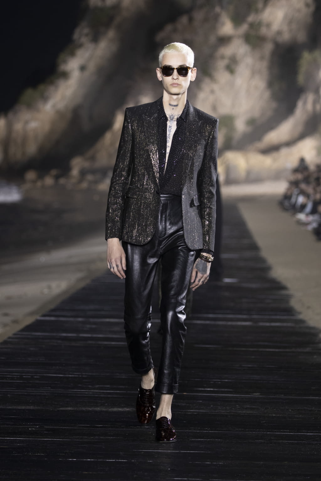 Fashion Week Paris Spring/Summer 2020 look 58 from the Saint Laurent collection menswear