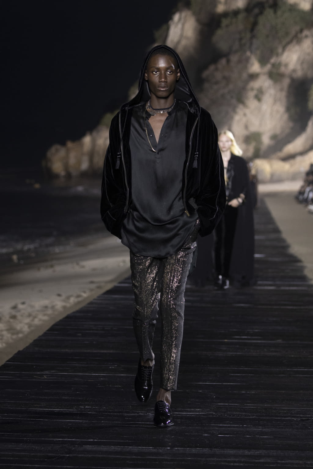 Fashion Week Paris Spring/Summer 2020 look 57 from the Saint Laurent collection menswear