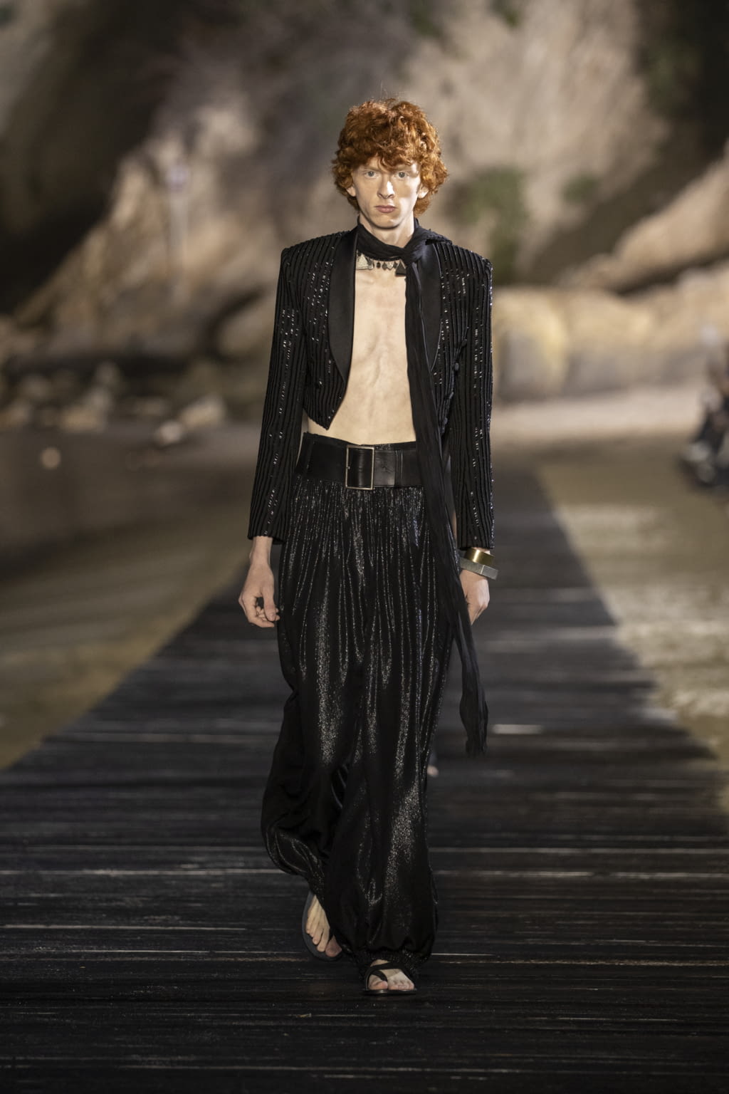 Fashion Week Paris Spring/Summer 2020 look 67 from the Saint Laurent collection menswear