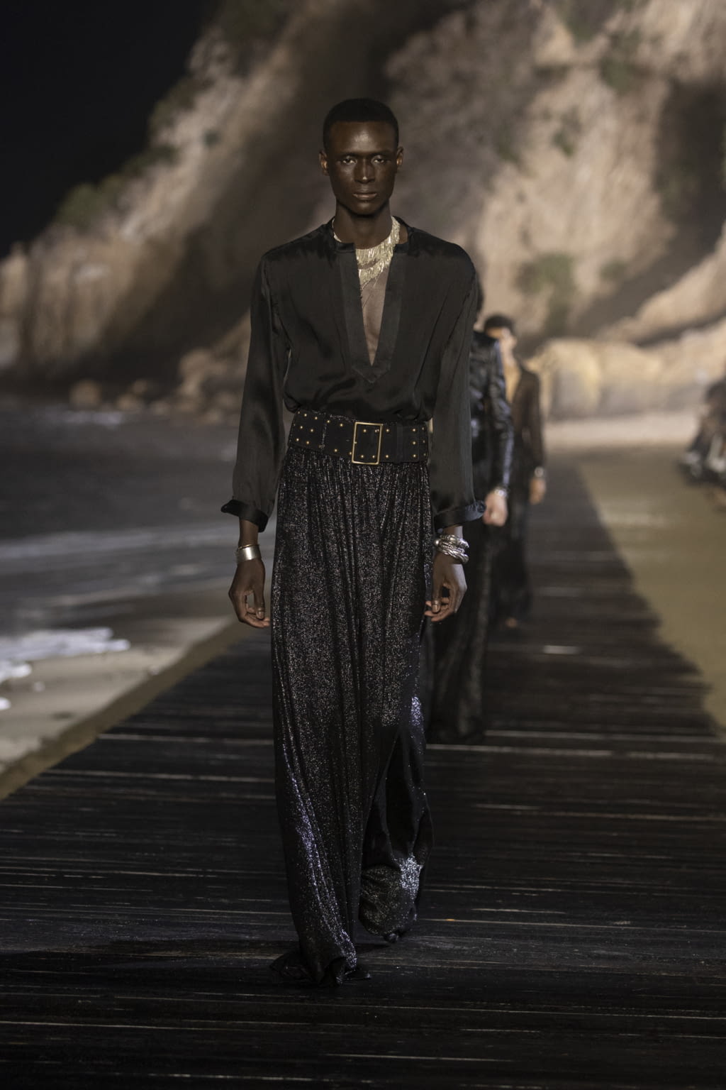 Fashion Week Paris Spring/Summer 2020 look 80 from the Saint Laurent collection menswear