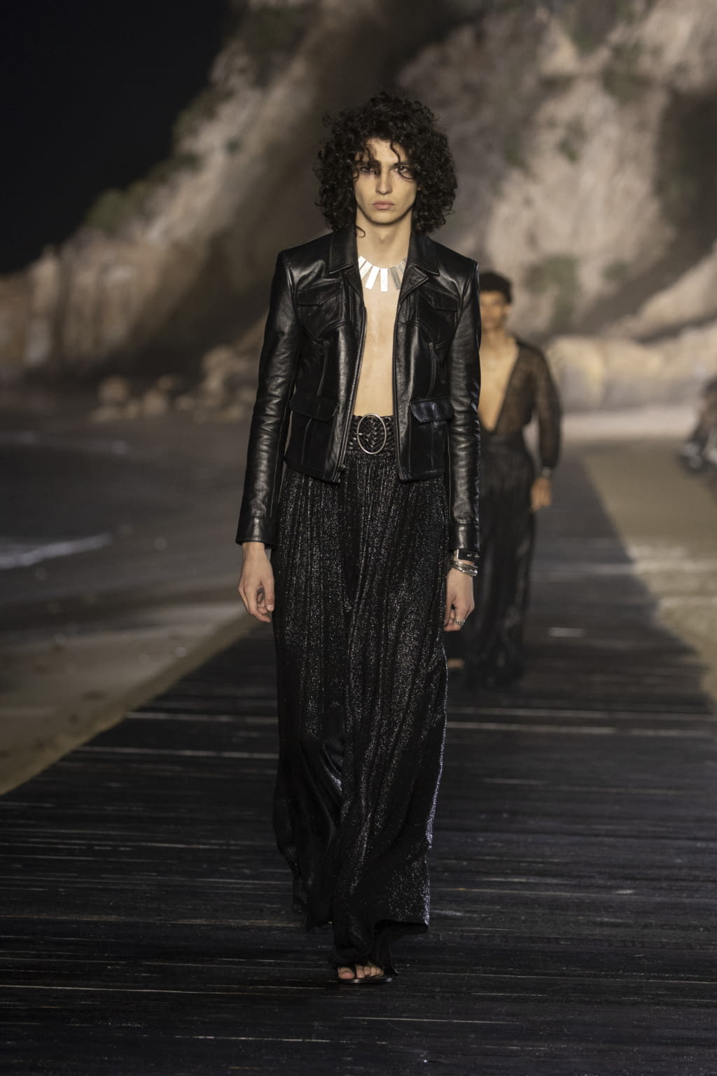 Fashion Week Paris Spring/Summer 2020 look 81 from the Saint Laurent collection menswear