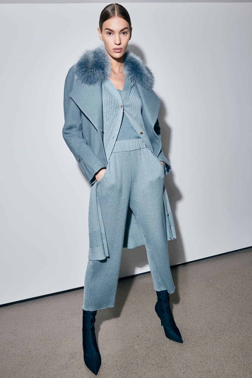 Fashion Week New York Pre-Fall 2019 look 12 from the LaPointe collection womenswear
