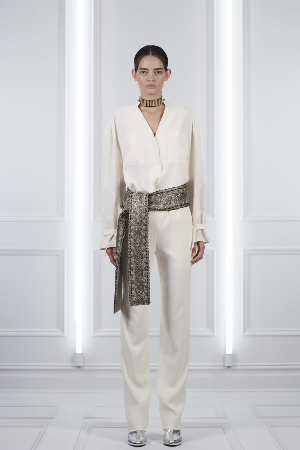Fashion Week New York Resort 2018 look 7 from the LaPointe collection womenswear