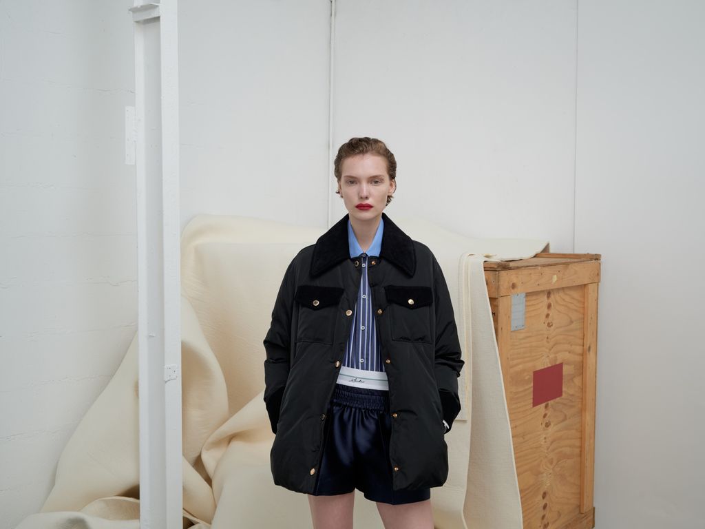 Fashion Week Paris Fall/Winter 2024 look 13 from the Sandro collection womenswear