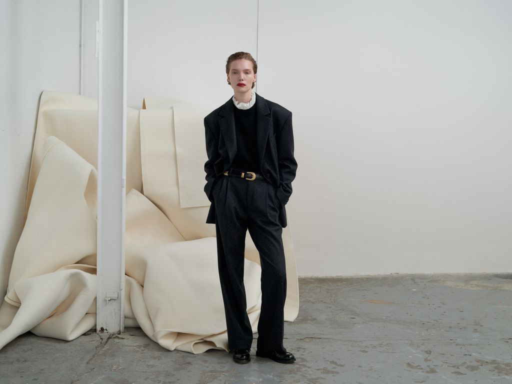 Fashion Week Paris Fall/Winter 2024 look 16 de la collection Sandro womenswear