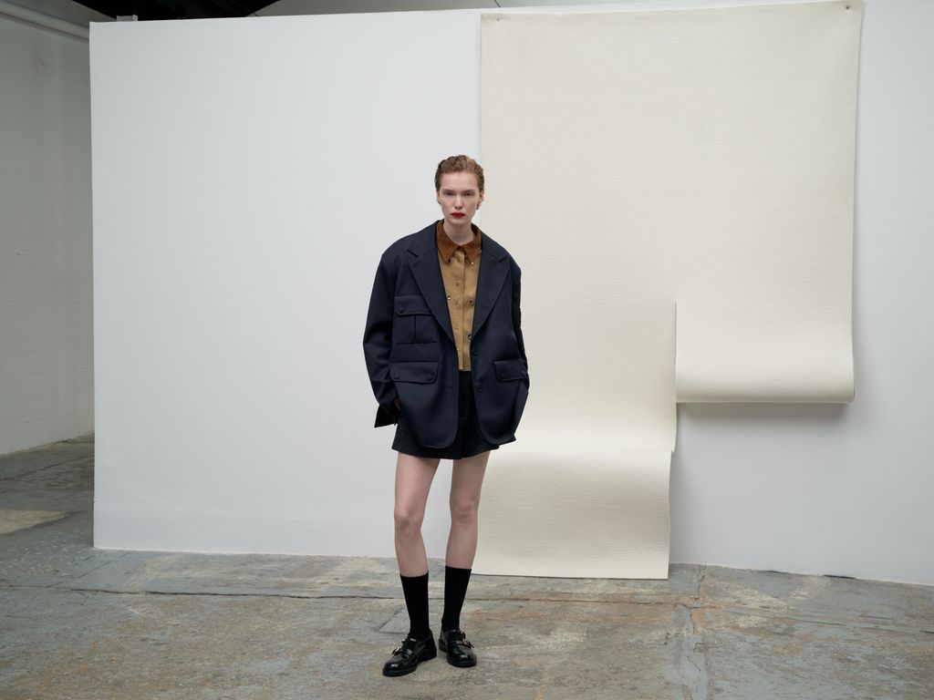 Fashion Week Paris Fall/Winter 2024 look 5 from the Sandro collection womenswear