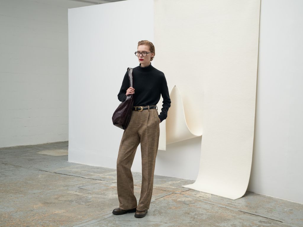 Fashion Week Paris Fall/Winter 2024 look 6 de la collection Sandro womenswear