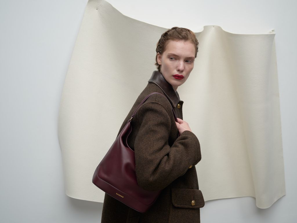 Fashion Week Paris Fall/Winter 2024 look 10 from the Sandro collection womenswear