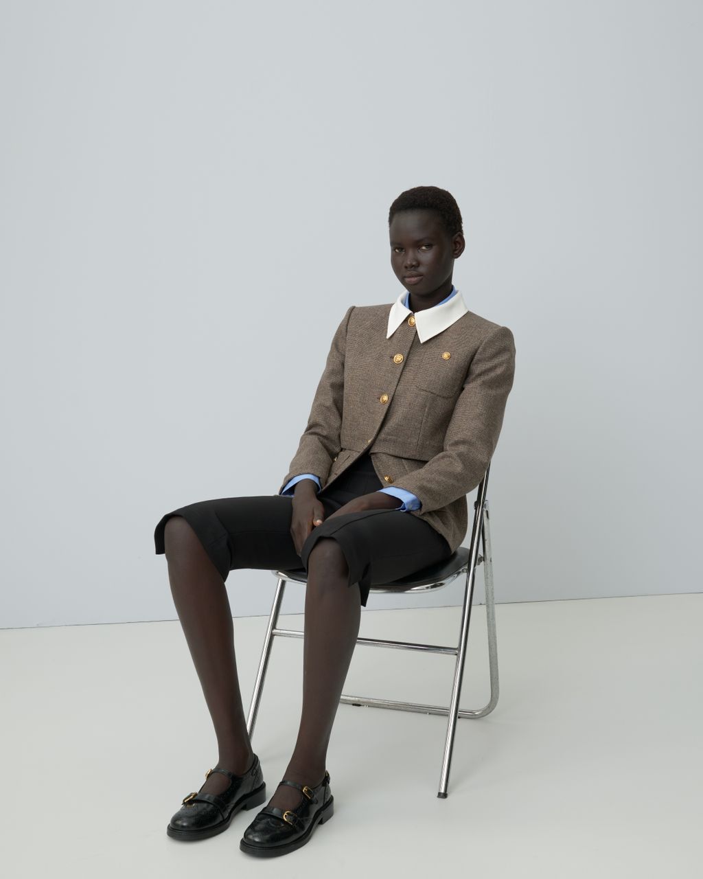 Fashion Week Paris Fall/Winter 2025 look 2 from the Sandro collection womenswear