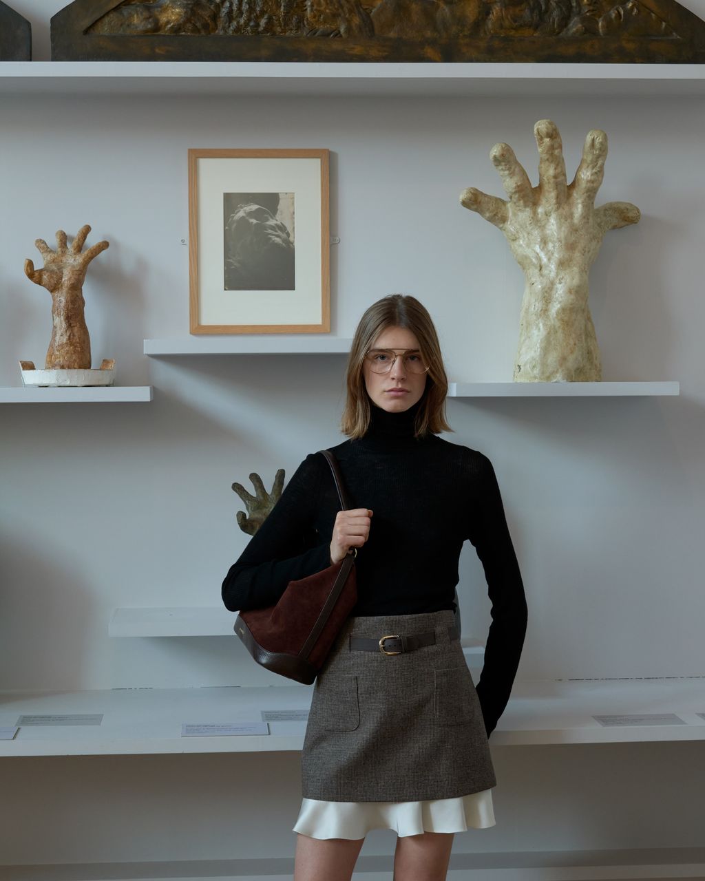 Fashion Week Paris Fall/Winter 2025 look 10 from the Sandro collection womenswear