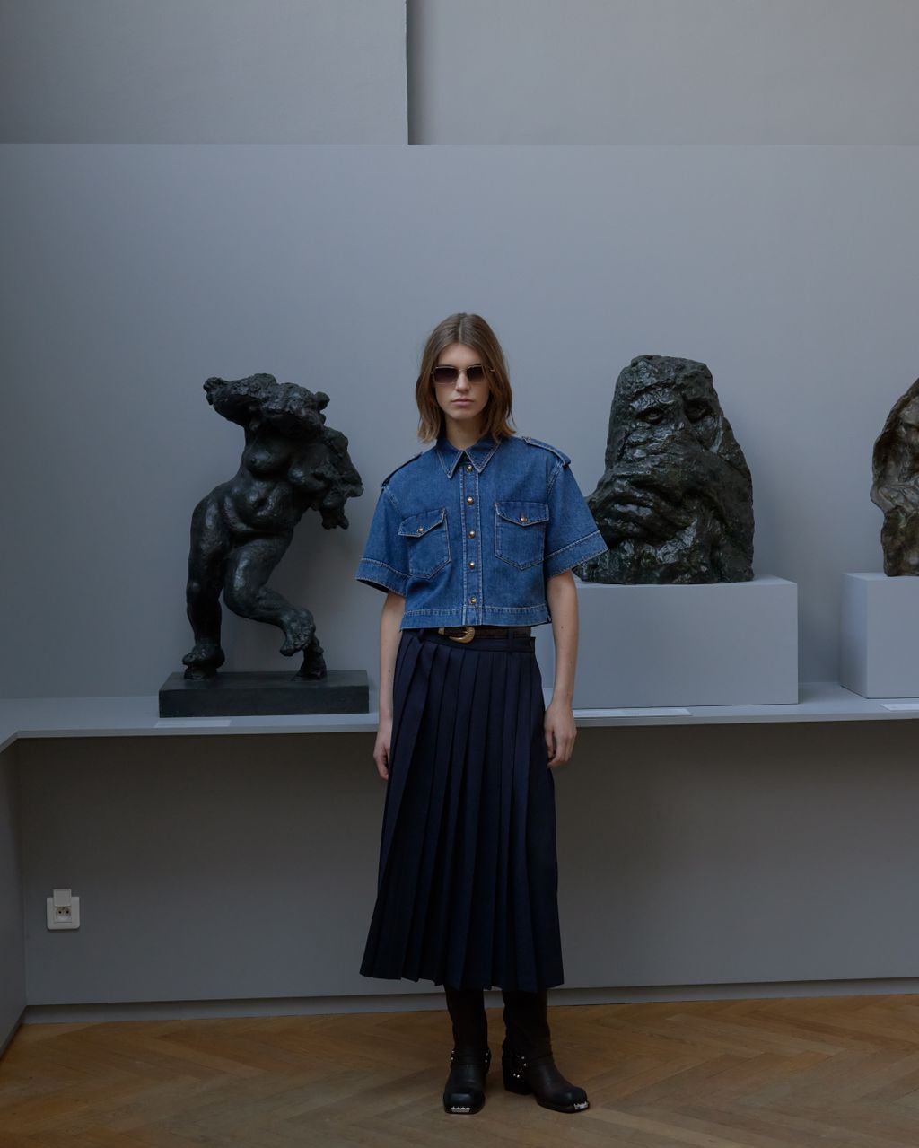 Fashion Week Paris Fall/Winter 2025 look 12 from the Sandro collection womenswear