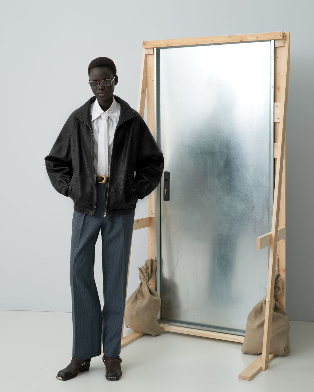 Fashion Week Paris Fall/Winter 2025 look 13 from the Sandro collection womenswear