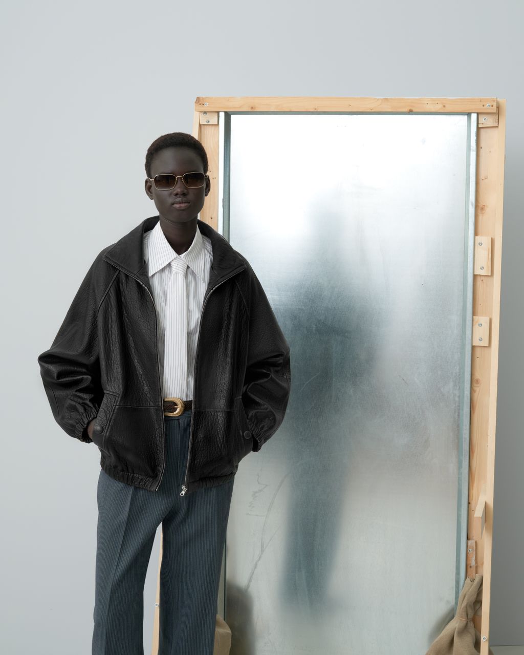 Fashion Week Paris Fall/Winter 2025 look 14 from the Sandro collection womenswear