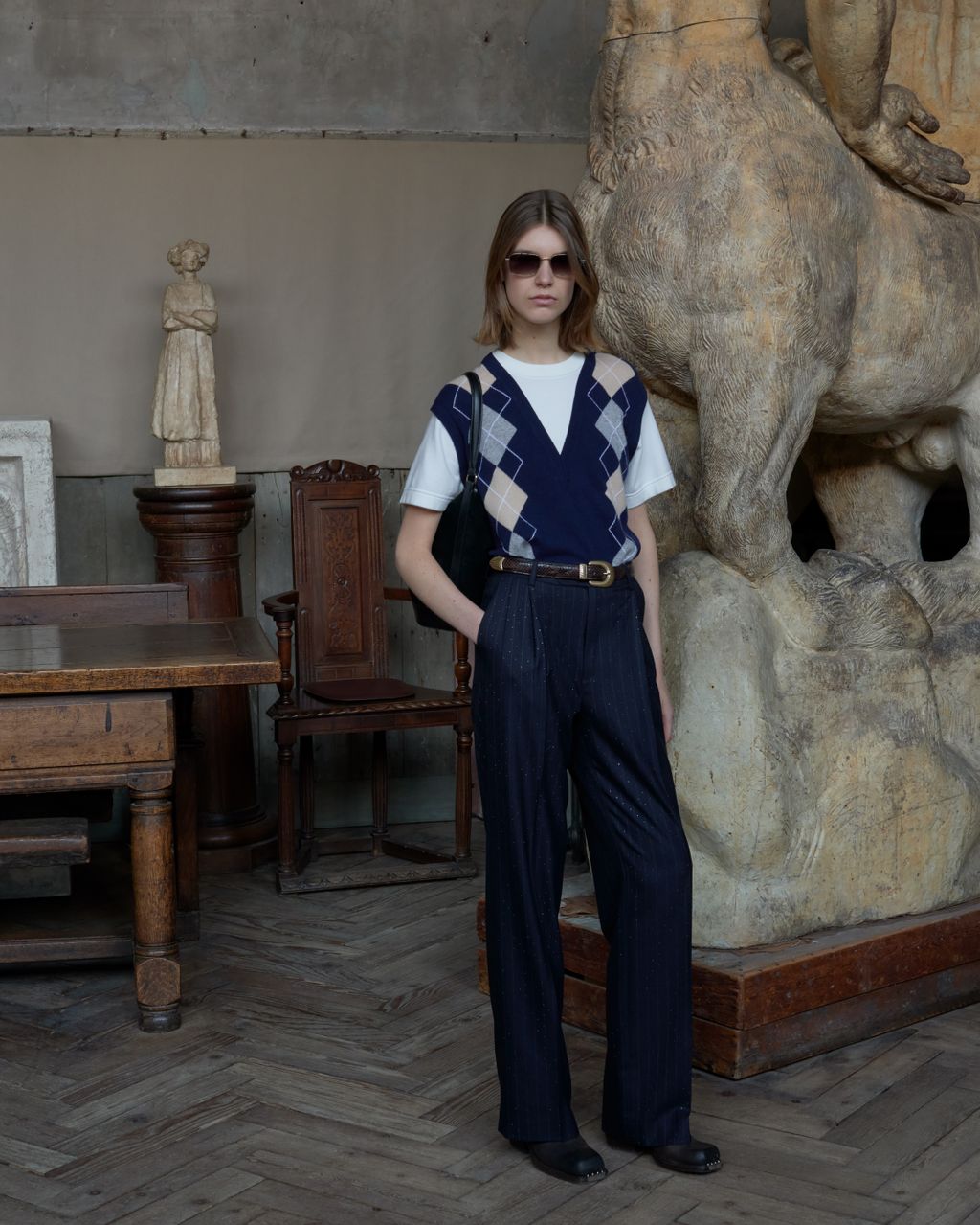 Fashion Week Paris Fall/Winter 2025 look 16 from the Sandro collection womenswear