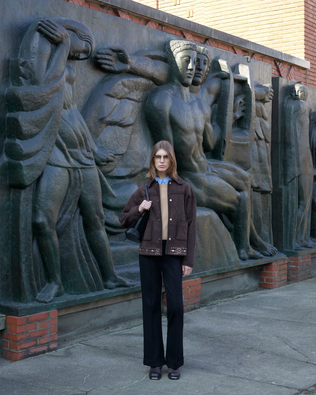 Fashion Week Paris Fall/Winter 2025 look 18 from the Sandro collection womenswear