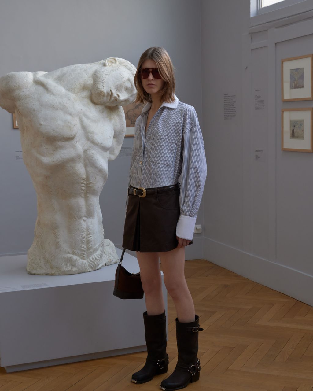 Fashion Week Paris Fall/Winter 2025 look 21 from the Sandro collection womenswear