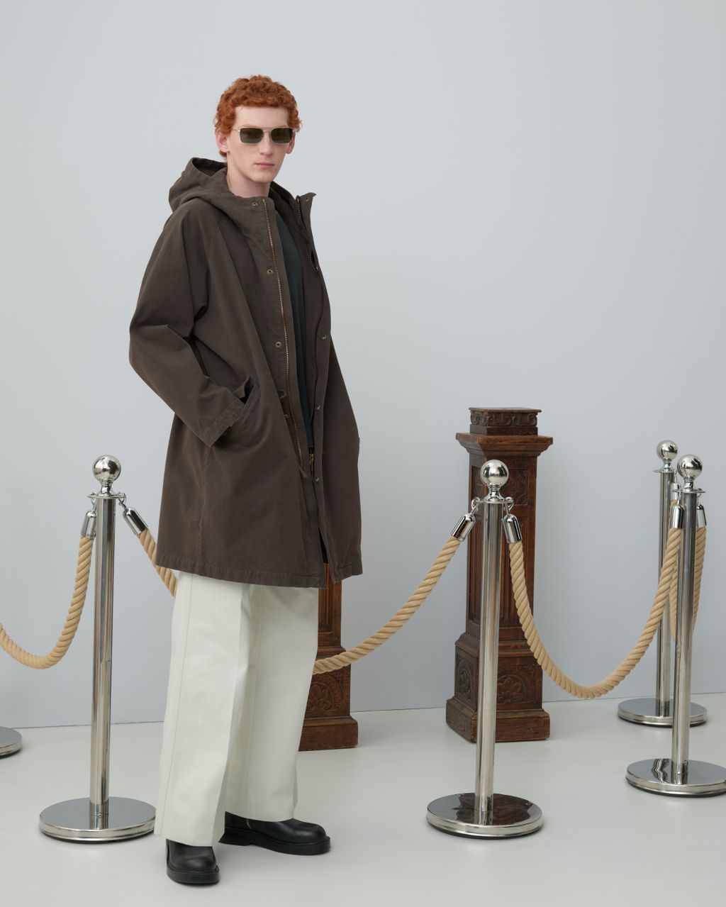 Fashion Week Paris Fall/Winter 2025 look 20 from the Sandro collection menswear