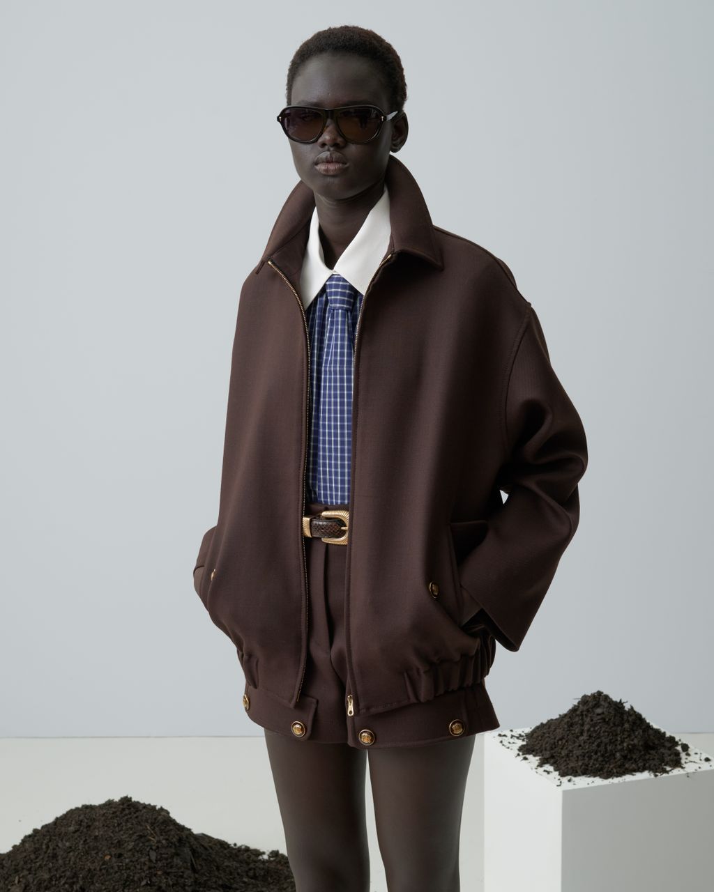 Fashion Week Paris Fall/Winter 2025 look 23 from the Sandro collection womenswear