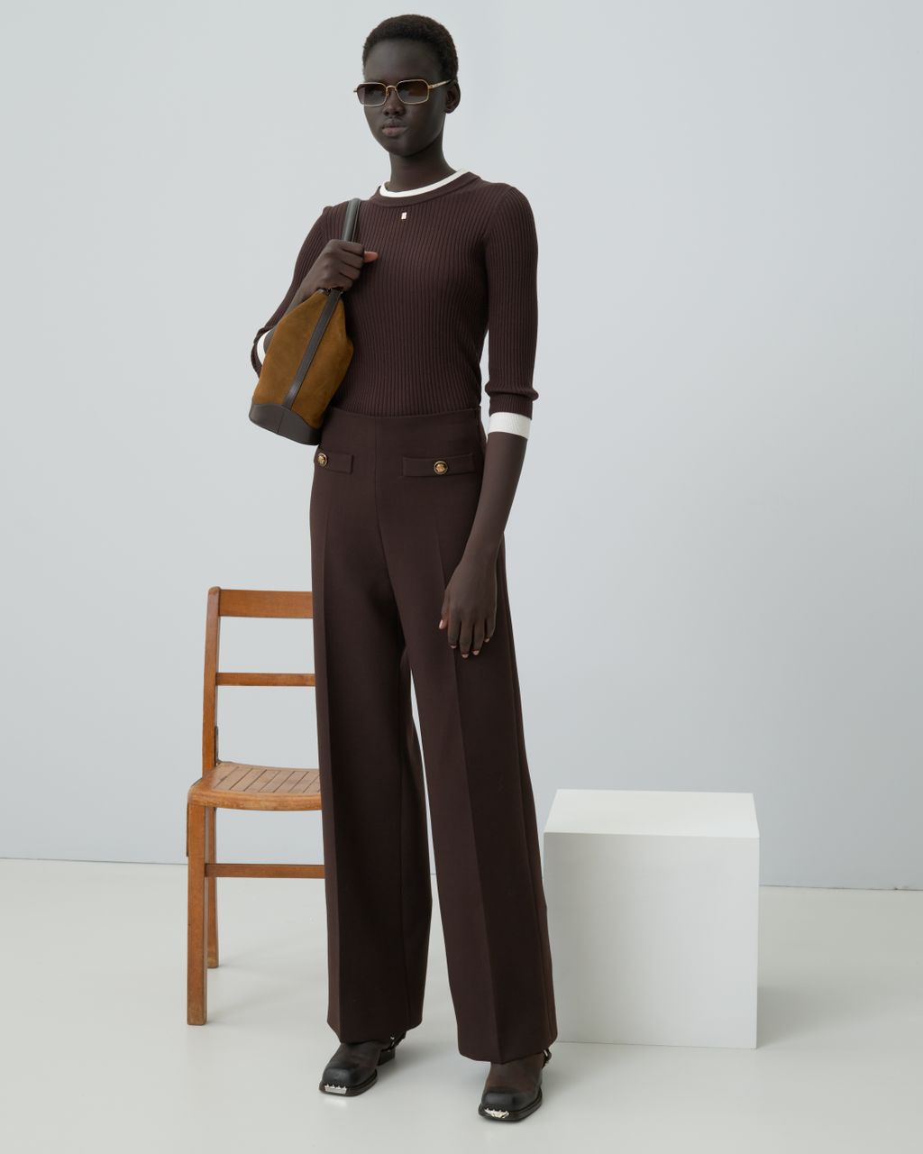 Fashion Week Paris Fall/Winter 2025 look 26 from the Sandro collection womenswear