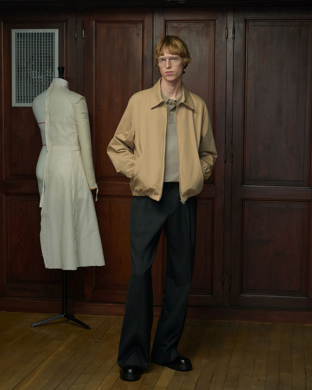 Fashion Week Paris Fall/Winter 2026 look 3 from the Sandro collection menswear