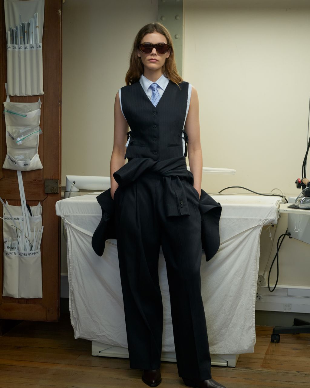 Fashion Week Paris Fall/Winter 2026 look 3 de la collection Sandro womenswear