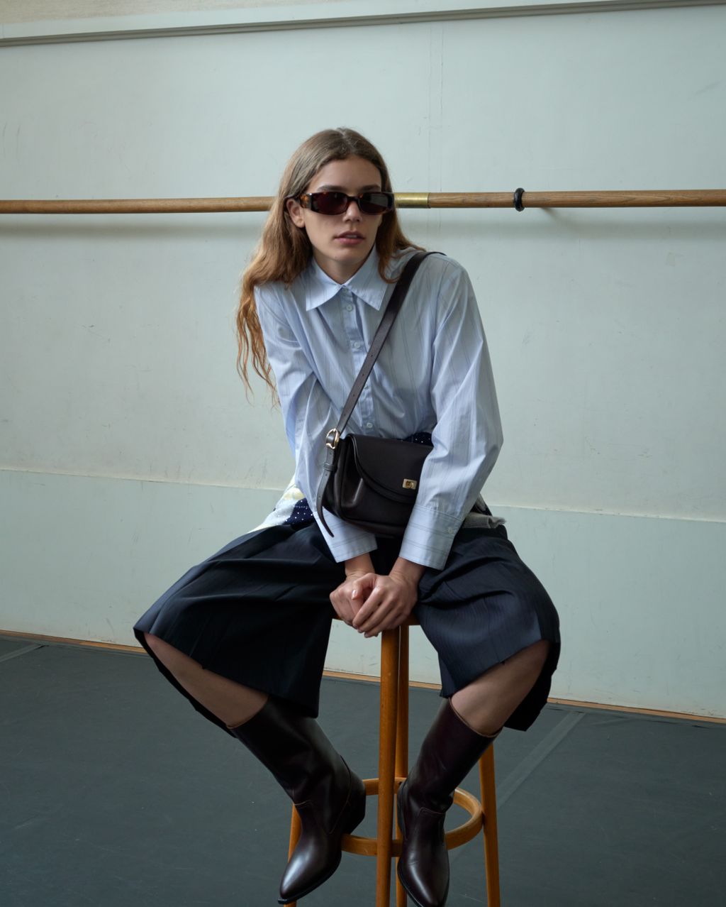 Fashion Week Paris Fall/Winter 2026 look 6 de la collection Sandro womenswear