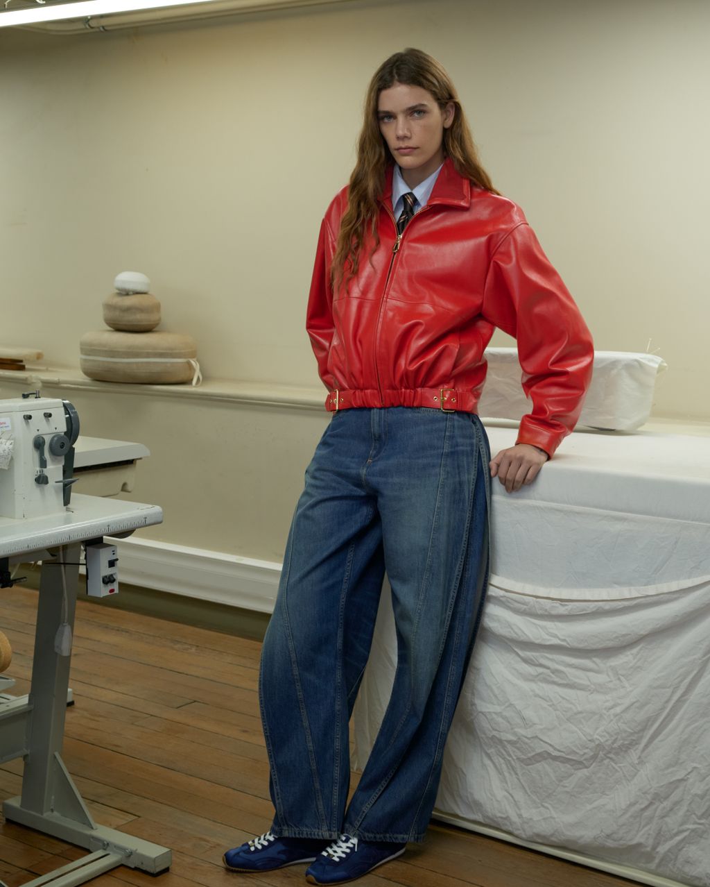 Fashion Week Paris Fall/Winter 2026 look 9 from the Sandro collection 女装