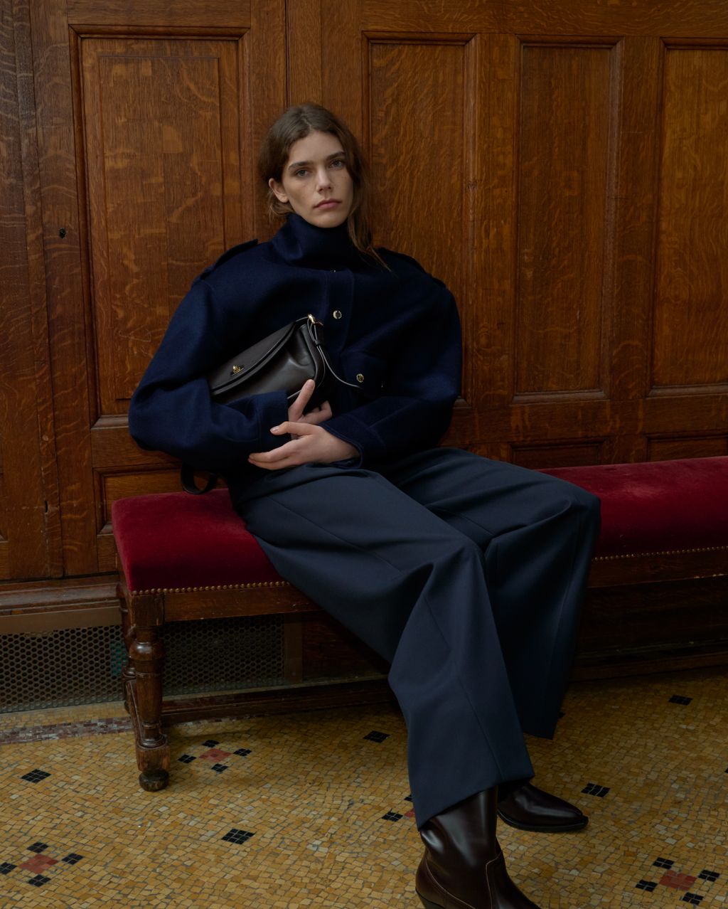 Fashion Week Paris Fall/Winter 2026 look 14 from the Sandro collection womenswear