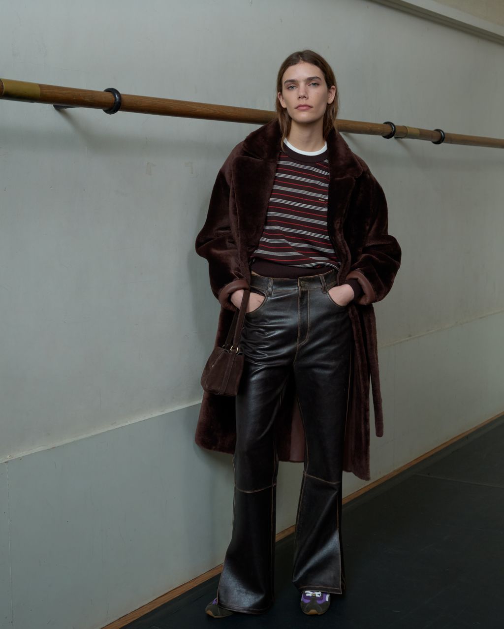 Fashion Week Paris Fall/Winter 2026 look 15 de la collection Sandro womenswear