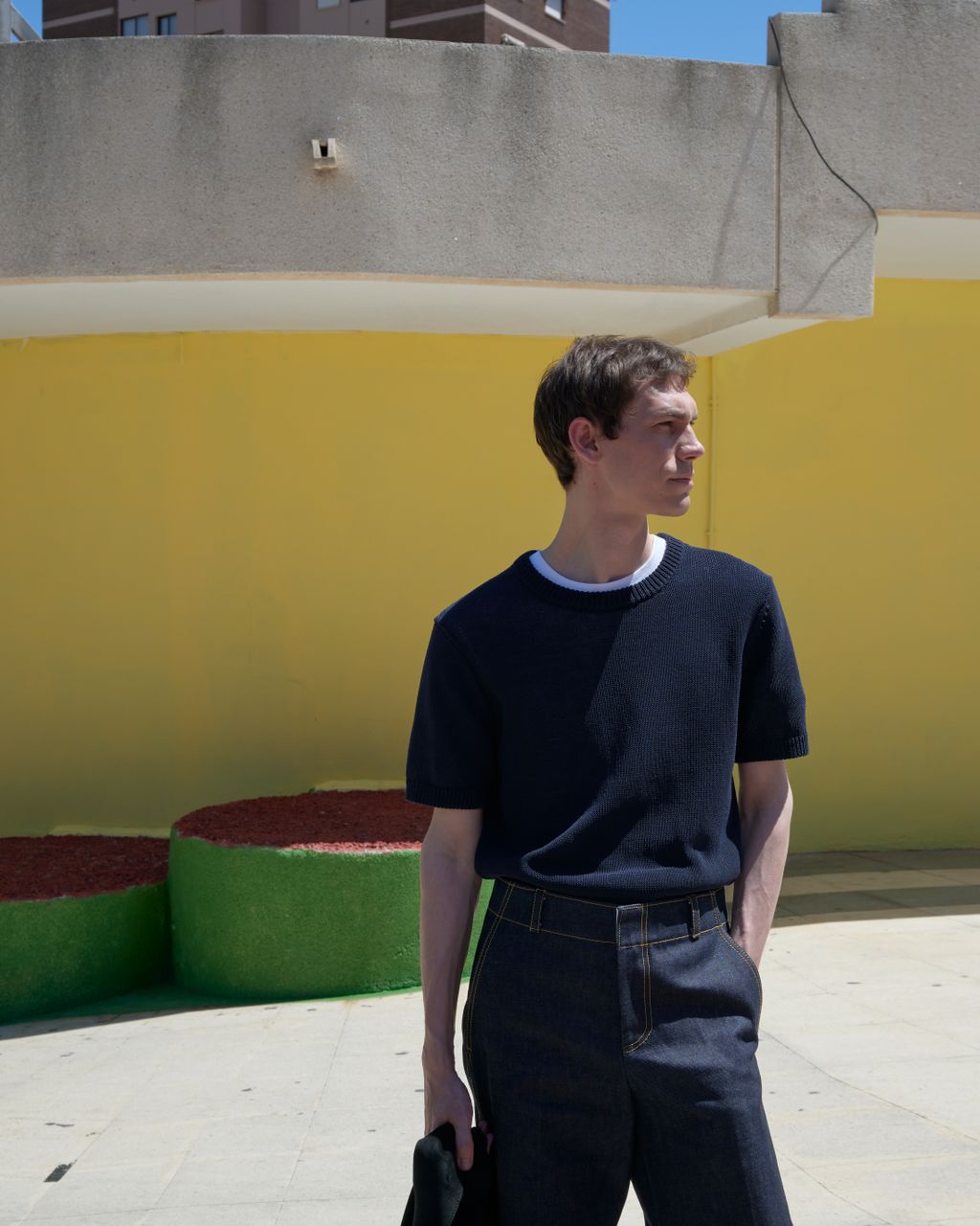 Fashion Week Paris Resort 2026 look 4 from the Sandro collection menswear