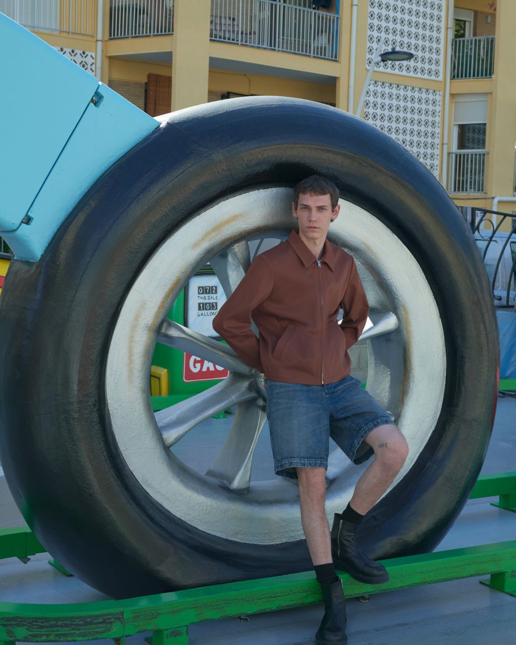 Fashion Week Paris Resort 2026 look 6 de la collection Sandro menswear