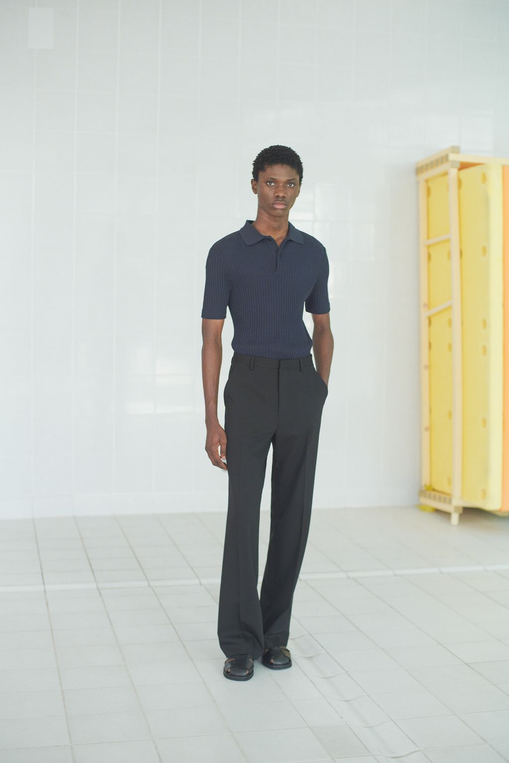 Fashion Week Paris Spring/Summer 2024 look 4 from the Sandro collection 男装