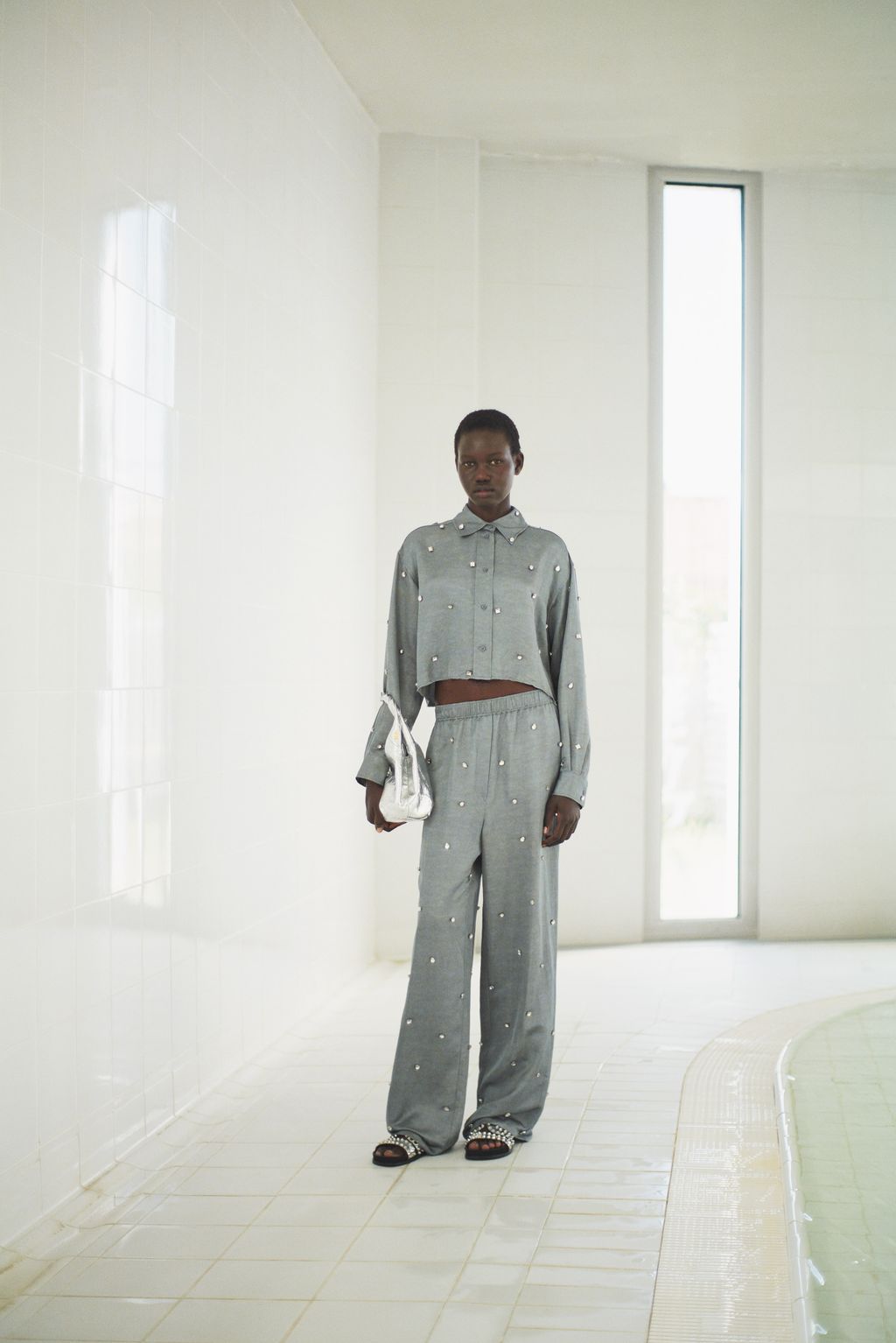 Fashion Week Paris Spring/Summer 2024 look 7 from the Sandro collection 女装