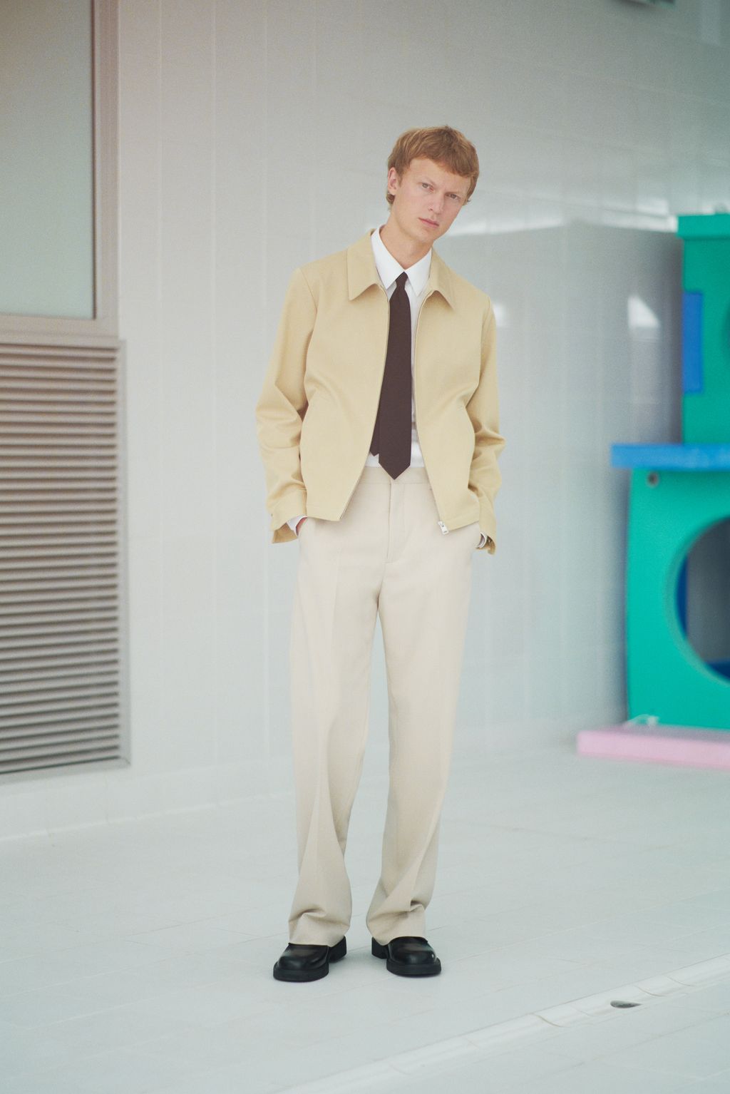 Fashion Week Paris Spring/Summer 2024 look 10 from the Sandro collection menswear