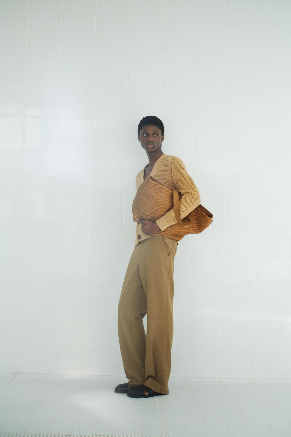 Fashion Week Paris Spring/Summer 2024 look 17 from the Sandro collection menswear