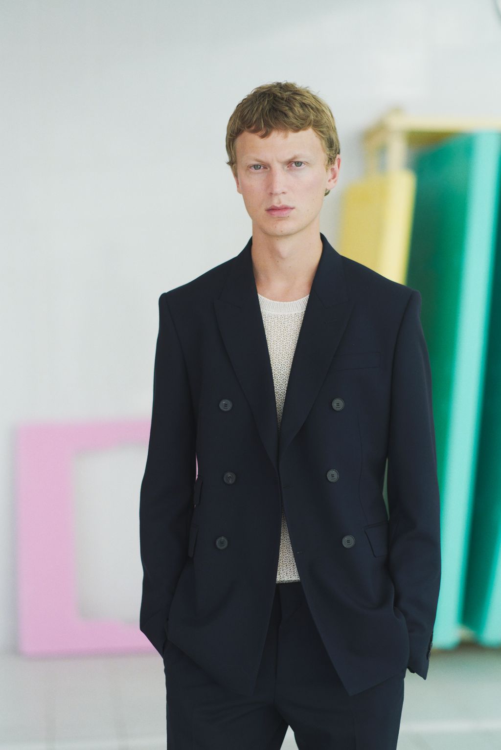 Fashion Week Paris Spring/Summer 2024 look 21 from the Sandro collection menswear