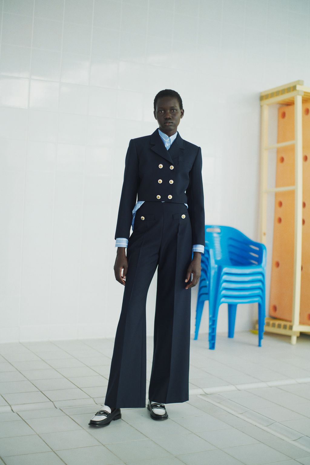 Fashion Week Paris Spring/Summer 2024 look 21 from the Sandro collection 女装