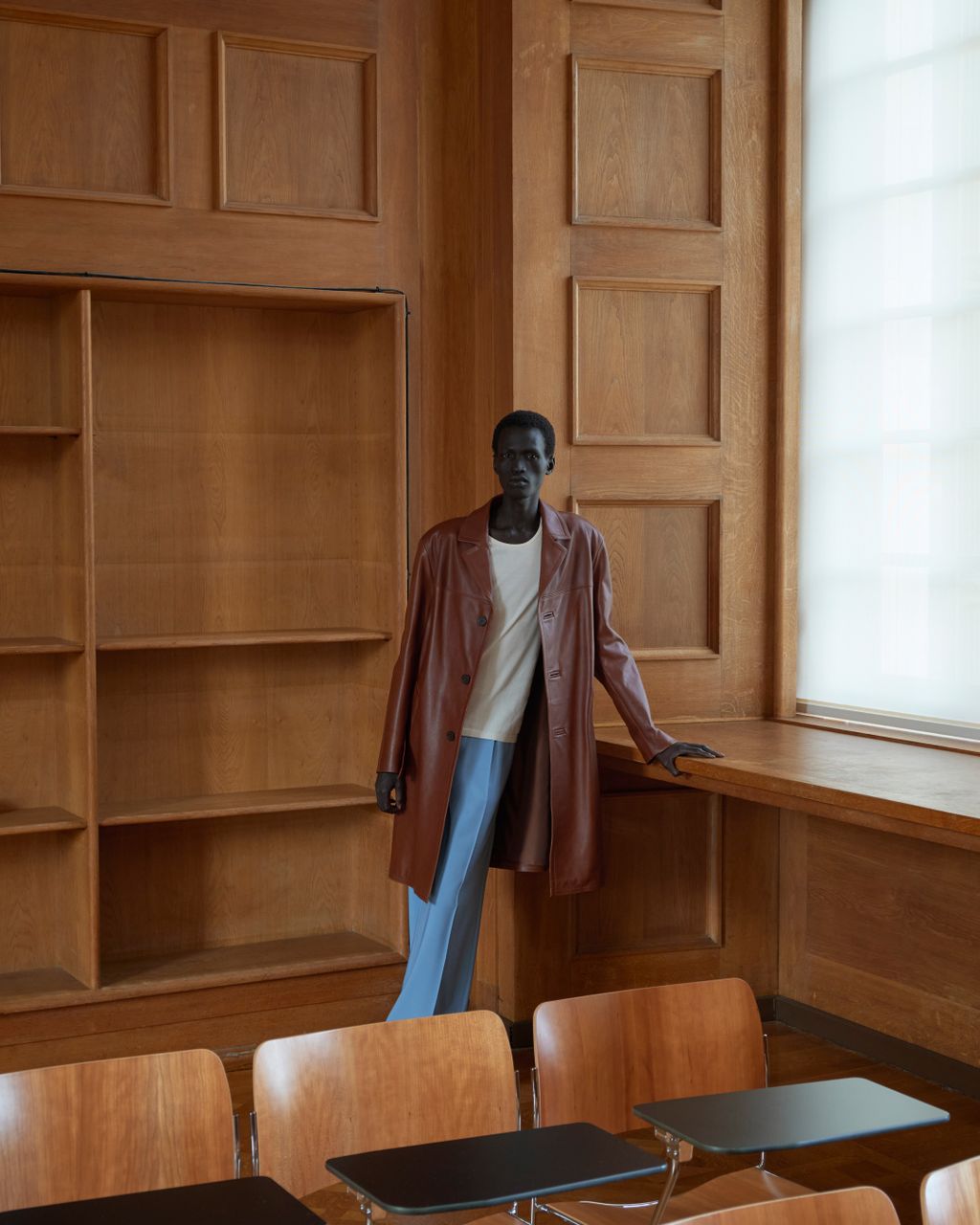 Fashion Week Paris Spring/Summer 2026 look 1 from the Sandro collection menswear