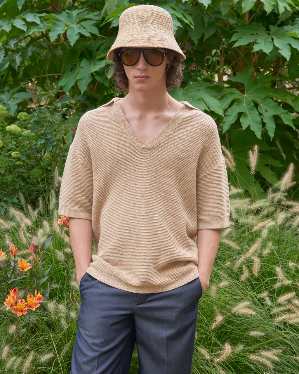 Fashion Week Paris Spring/Summer 2026 look 11 from the Sandro collection menswear