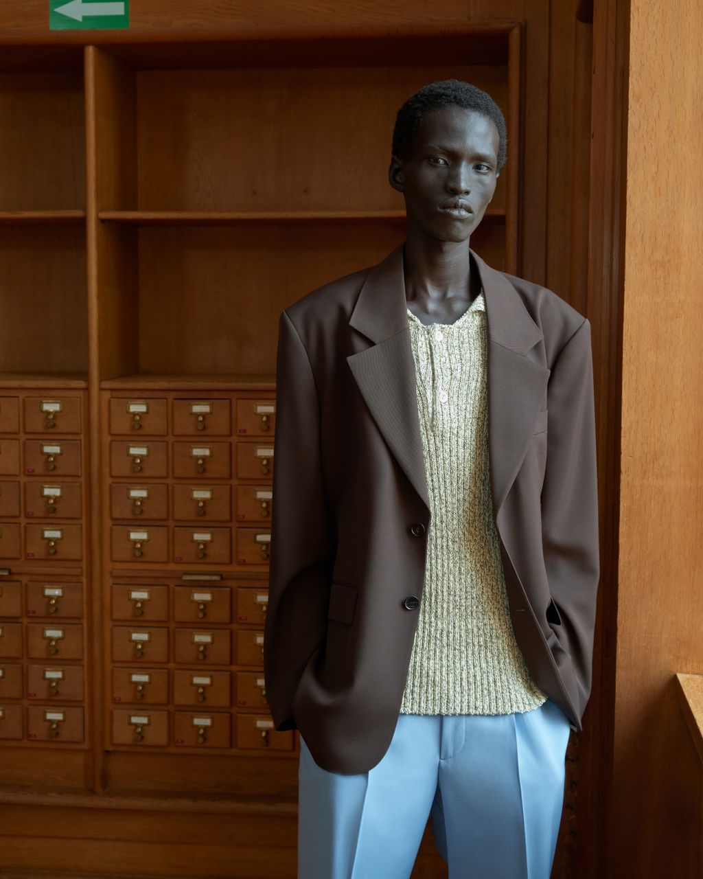 Fashion Week Paris Spring/Summer 2026 look 13 from the Sandro collection menswear