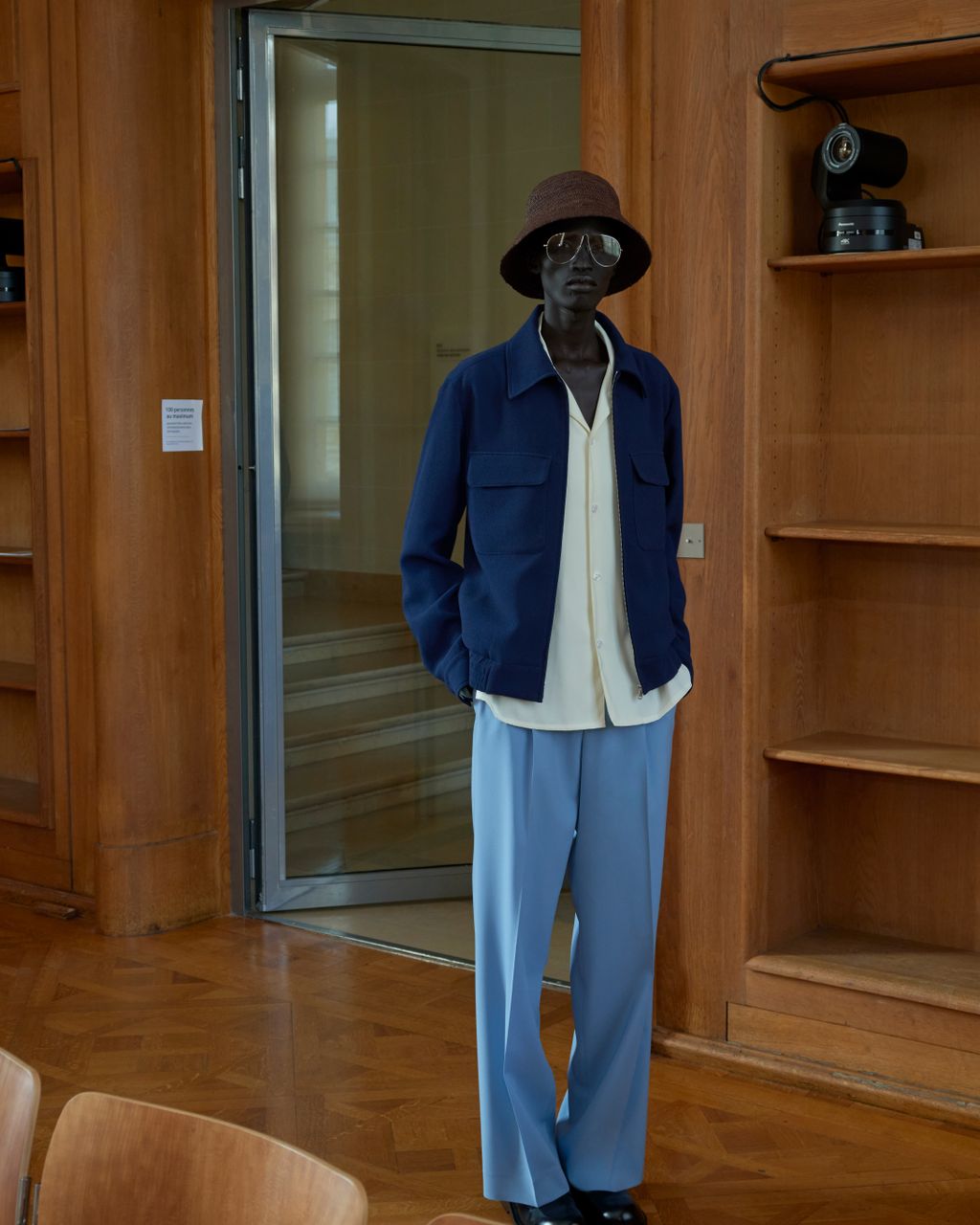 Fashion Week Paris Spring/Summer 2026 look 23 from the Sandro collection menswear