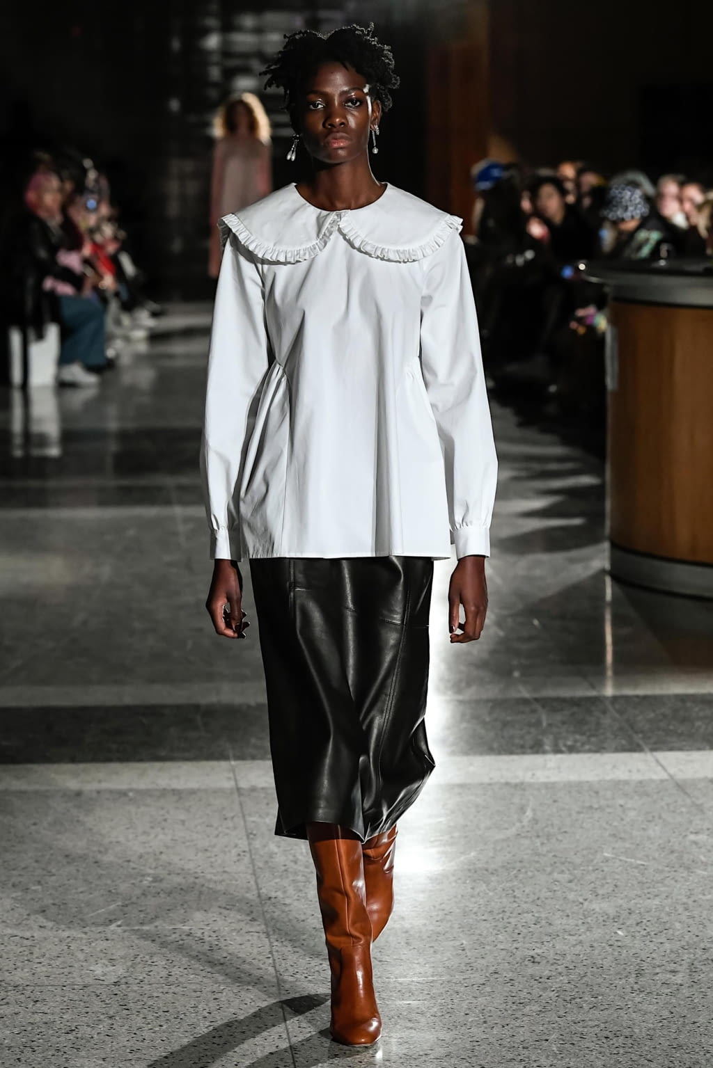 Fashion Week New York Fall/Winter 2020 look 1 from the Sandy Liang collection 女装