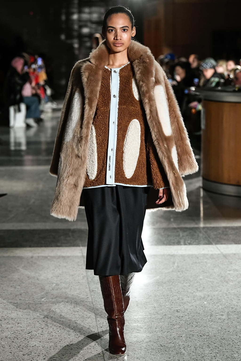 Fashion Week New York Fall/Winter 2020 look 8 from the Sandy Liang collection 女装
