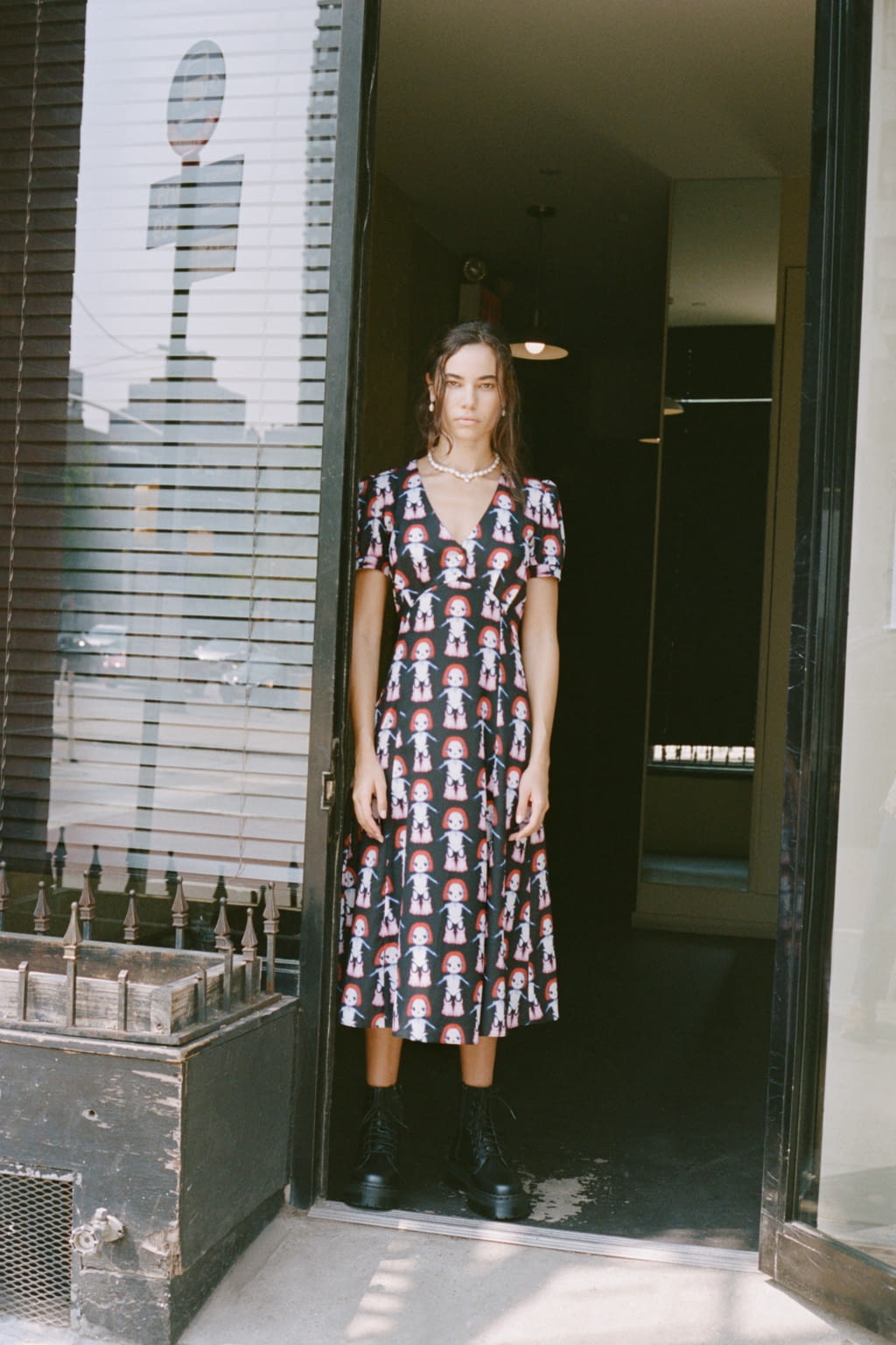 Fashion Week New York Spring/Summer 2021 look 2 from the Sandy Liang collection womenswear